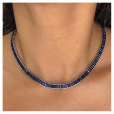 Experience the opulence of an 18KT sapphire necklace, showcasing emerald-cut sapphires channel-set design. Totaling an impressive 28 carats, GIA certified and boasts the rare distinction of being untreated and un heat. This necklace is not just a piece of jewelry; it's a statement of refined taste and of uncompromising quality. Sapphire Choker Necklace, Elegant Faceted Sapphire Necklaces, Luxury Sapphire Necklace With Polished Finish, Sapphire Diamond-cut Diamond Necklace, Luxury Sapphire Gemstone Necklace, Emerald Pendant, Sapphire Necklace, Emerald Cut, Girls Best Friend