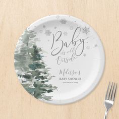 Adventure Baby Shower Theme, Table Plates, Baby Shower Plates, Adventure Baby Shower, Adventure Baby, Rustic Baby Shower