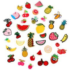 PRICES MAY VARY. Material:Embroidery cotton+glue at the back Assorted 37pcs strawberry Pineapple Watermelon Orange Apple Banana Strawberry fruit embroidered patches in different sizes and different shapes Perfect for cute girl who favors fruits , the patches come with glue at the back,easy to iron on jackets,jeans,bags,vest,dress, shoes, headband,clothes repair,backpack,clothing accessories decoration, etc. Handmade craft projects for Christmas gift, thanksgiving gift, birthday gift, Mother's Day gift, Father's Day gift,Grandmother's, etc to be unique and special Package:37 x Strawberry Pineapple Watermelon Apple Orange Banana Iron on Patches Assorted 37pcs Banana Orange Apple Strawberry Watermelon Pineapple Iron on Patches Fruit Embroidered Appliques Decorative Repair Motif DIY Sew on Pat Patches For Jeans, Orange Apple, Diy Accessory, Diy Patches, Sewing Trim, Appliqué Patch, Sew On Patches, Amazon Art, Sew On