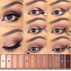 Eyeshadow Steps, Summer Eyeshadow, Eyeliner Hacks, Eye Makeup Steps, Eye Makeup Tips