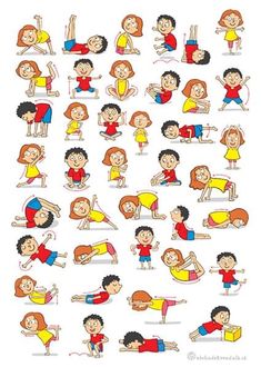 children doing different activities in the day and night, including playing with their arms and legs