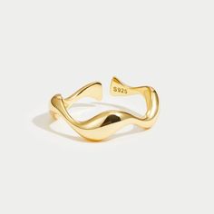 Simple but stunning, these minimalist rings were inspired by the ocean waves. Beautiful on their own or stacked for a unique look, the choice is yours. Minimalist Wavy Rings As A Gift, Minimalist Wavy Rings For Gift, Minimalist Wavy Rings As Gifts, Minimalist Stackable Wavy Rings, Adjustable Wavy Promise Rings, Gold Wave Ring, The Choice Is Yours, Gold Waves, Wave Ring