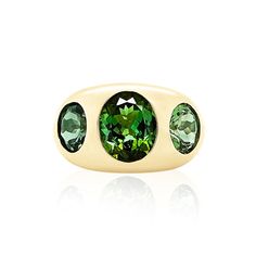 14mm wide Green Tourmaline 7.9 ctw Handcrafted in 14k yellow gold Exact colors and weights may vary Collection Letter, Heirloom Jewelry, Heirlooms Jewelry, Letter Charms, Green Tourmaline, Signature Design, Charm Earrings, Tourmaline, 18k Gold