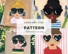 the crochet girl pattern is available for purchase