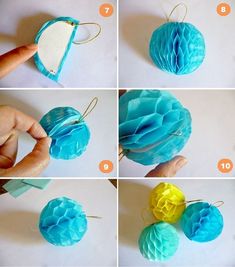 how to make tissue paper ornaments