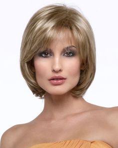 Sheila in Dark Blonde Wig Outlet, Best Wig Outlet, Classic Bob, Soft Layers, Women's Wigs, Hair Medium, Synthetic Wig, Open Top, Synthetic Hair