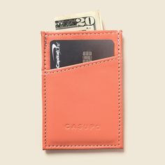 Designed for the minimalist to carry their most essential items only. Carry only a couple of cards with some cash in the middle pocket or stack up to 3 cards in each pocket for a total of 9 cards. This color has RFID protection. This handcrafted product was created in California using leather rescued from the past. Casupo searches for beautiful pieces all over the world, finding treasures and giving rediscovered leathers new life, new purpose, a new future of style. This sustainable collection o Belt Organizer, Envelope Wallet, Rfid Wallet, Passport Wallet, Essential Items, Minimalist Wallet, The Minimalist, Airpod Case, Money Clip Wallet