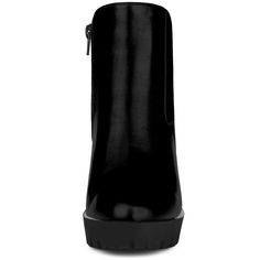 Made in a basic color that will add of color to your ensembles, these platform faux leather Chelsea boots with stretchable sides are the perfect pair to take you through your day in style. Chelsea Ankle Boots; Round Toe; Block High Heels; Vamp: Faux Leather; Outsole: TPR; Heel: ABS. Please check your size to make sure the item fits before ordering. Trendy High Heel Platform Boots For Office, Chic Winter Platform Boots With Zipper Closure, Chic Winter Platform Boots With Zipper, Platform Boots With Zipper For Night Out In Fall, Fall Platform Boots With Zipper For Night Out, Zipper Closure Platform Boots For Night Out In Fall, High Heel Platform Boots For Office, Chic High Heel Platform Boots With Zipper, Trendy Platform Boots With Stacked Heel For Night Out