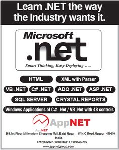 an ad for microsoft net with the words learn net the way to the industry wants it