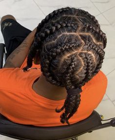 Jim Jones Braids, Mens Braids Hairstyles With Fade, Black Male Hairstyles Twists, Braids On Natural Hair, Boy Braids, Hair Braid Designs