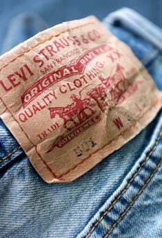 The Original. Denim Pocket, Love Jeans, Denim Details, Levi Strauss, Clothing Company, Levis Jeans, Vintage Denim, American Apparel, Quality Clothing