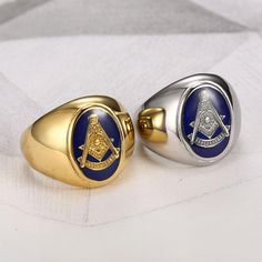 Classic Past Master Oval Masonic Rings This Past Master Blue Lodge Ring is meticulously crafted with high-quality Stainless Steel to ensure its durability and longevity. The combination of blue and silver/gold tones creates a striking contrast, adding to the ring's allure. It features intricate detailing and engravings that showcase the Past Master emblem. Whether worn for formal events or daily wear, this Past Master Blue Lodge Ring is a prized possession that will be treasured for years to com Blue Open Ring Metal Ring, Blue Open Ring Made Of Metal, Blue Polished Open Ring Jewelry, Blue Open Ring Jewelry With Polished Finish, Blue Polished Finish Open Ring Jewelry, Blue Metal Open Ring, Blue Open Ring Metal Jewelry, Blue Metal Open Ring Jewelry, Classic Adjustable Blue Rings