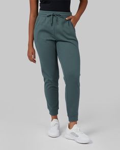 53% Cotton, 47% Polyester Regular-Fit 28” Inseam (Size Small) Side Pockets Ankle Cuffs Elastic Waistband w/ Drawstring Item# LCV15 Imported Check out below video to learn more about the Women's Comfort Tech Jogger Go-dry Joggers For Loungewear, Green Joggers For Jogging, Green Jogging Sweatpants, Go-dry Joggers For Workout, Functional Go-dry Sweatpants, Green Sweatpants With Comfort Waistband, Functional Sports Sweatpants, Comfort Stretch Sweatpants For Sports, Sweat Resistant Sports Bottoms