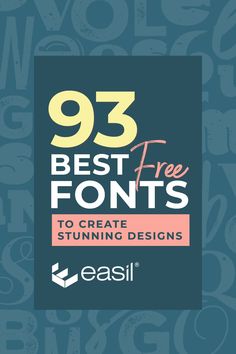 the 99 best free font to create stunning designs