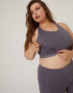 Curve All Star Sports Bra Plus Size Intimates Purple XL -2020AVE Mesh Sports Bra With Built-in Padding For Yoga, Mesh Sports Bra With Built-in Padding For Gym, Mesh Sports Bra With Built-in Padding For Workout, Athleisure Mesh Sports Bra With Built-in Bra, Full Coverage Activewear With Built-in Bra For Training, Mesh Racerback Activewear With Built-in Bra, Supportive Activewear With Built-in Bra For Gym, Racerback Sports Bra With Mesh Back For Pilates, Gym Sports Bra With Built-in Padding And Mesh Material