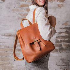 🌟- 50% Off Sale on Leather Bag for Woman🌟 Leather Women's Backpack - a perfect blend of style, functionality, and durability. Handcrafted backpack is designed to complement the modern dynamic lifestyle. The backpack features a thoughtfully organized interior, with pocket to keep your essentials in order. Whether you're heading to the office, embarking on a weekend getaway, or exploring the city, this backpack provides ample space for your belongings. The adjustable leather straps offer comfort Classic Crossbody Backpack For Everyday, Classic Everyday Crossbody Backpack, Leather Softback Backpack For Daily Use, Leather Tote Backpack For Travel, Soft Leather Standard Backpack For School, Everyday Soft Leather Standard Backpack, Leather Bags With Adjustable Strap And Softback, Classic Tote Backpack For Everyday, Daily Use Softback Leather Backpack With Adjustable Strap