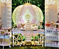 an image of a princess themed party setting