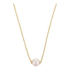 This is part of Chairish’s Fine Jewelry assortment.  Modern 5 Carat Single Pearl Chain Necklace in 18K Gold with round bead pearl. This stunning piece of jewelry instantly elevates a casual look or dressy outfit.  Pearl symbolizes purity, determination and perfection.  Designed with round pearl bead in a drill setting making a delicate necklace in solid gold settings. This is a perfect pearl necklace. It can be a Sisters Gift, Bridal Shower Gift, Valentine Gift, Gift For Sister, Mother Daughter Elegant Beaded Pearl Chain Necklace, Classic Pearl Pendant Chain Necklace, Elegant White Chain Necklace With Round Beads, Elegant White Round Beads Chain Necklace, Elegant White Beaded Chain Necklace, Formal White Cable Chain Necklace, Classic Pearl Pendant Chain Necklace For Formal Events, Formal Pearl White Chain Necklace With Pearl Pendant, White Cable Chain Necklace For Formal Occasions