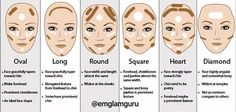 Tools:     Don't - Use your fingers to apply/blend your entire Contour/Highlight  Do - Use brushes or a beauty Blender to apply and blend your Contour/Hig Natural Tapered Cut, Which Hairstyle Suits Me, Contouring For Beginners, Facial Shapes, Romantic Curls, Semi Permanente, Haircut Types, Face Shape Hairstyles, Diamond Face