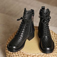 dwarves17-9 Boots 5.5 Black Boho Sheek, Heel Boots For Women, Summer Boots, Oxford Boots, Handmade Leather Shoes, Shoe Boot Sandals, Block Heel Boots, Western Cowboy Boots, Shoe Obsession