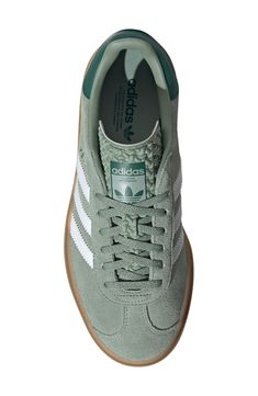 A triple-stacked platform elevates a time-tested sneaker, while serrated side stripes keep it close to its roots. Removable insole Leather upper/ synthetic and textile lining/ synthetic sole Imported Adidas Lace-up Platform Sneakers With Gum Sole, Adidas Sporty Platform Sneakers With Translucent Outsole, Adidas Sporty Platform Sneakers With Rubber Sole, Adidas Low-top Platform Sneakers With Laces, Adidas Platform Sneakers With Laces And White Sole, Adidas Casual Platform Sneakers With Gum Sole, Adidas Platform Sneakers In Synthetic Material, Adidas Platform Sneakers In Synthetic, Adidas Casual Platform Sneakers With Laces