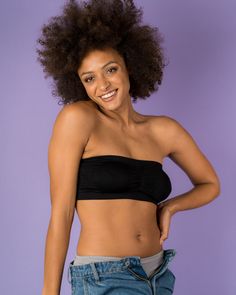 Product Features Stylish and comfortable, our bandeau bra is a wardrobe staple. Perfect for strapless tops and dresses, this padded bandeau bra provides both comfort and support. The seamless ribbed elastic band on the top and bottom ensures the bra stays in place, so you don’t have to worry about slipping or falling down. Wire, seam, and tag-free, this strapless bra will feel comfortable all day long – you can even sleep in it. Product Details One size fits 28A to 36DD Nylon/Spandex blend Styli Spring Stretch Tube Top With Built-in Bra, Strapless Tube Top With Built-in Bra, Black Bandeau Tube Top With Built-in Bra, Versatile Black Tube Top With Built-in Bra, Micro-elastic Strapless Bra-friendly Tube Top, Stretch Strapless Tube Top For Spring, Strapless Solid Color Bra-friendly Tube Top, Strapless Solid Color Tube Top, Bra Friendly, Strapless Solid Color Tube Top Bra Friendly