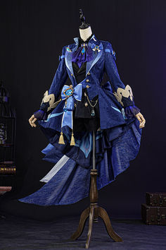 Include the costume. hat and accs. Click the image to view more... Blue Fitted Cosplay Costume For Winter, Winter Blue Fitted Cosplay Costume, Fitted Harajuku Costume For Fantasy Events, Fitted Harajuku Style Costume For Fantasy Events, Fitted Blue Harajuku Cosplay Costume, Fitted Harajuku Cosplay Costume For Winter, Fitted Long Sleeve Fantasy Costume, Fitted Blue Harajuku Costumes, Fitted Harajuku Sets For Costume Party