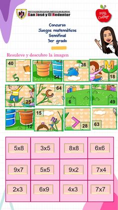 an interactive game for children to learn how to use the numbers in spanish and english