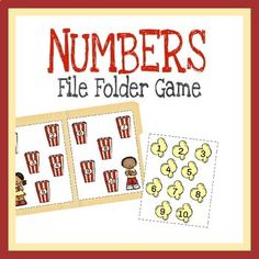 the numbers file folder game is shown