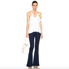 The Elysee Flare Jean From L’agence Is Destined To Become Your New Favorite Go-To Jean. Featuring Super Stretch Denim With A Comfortable Low Rise Fit And A Stylish Flare That Is Necessary To Have This Year, These Are A Must Have For Your Closet! Approx. Measurements: 7" Rise, 35" Inseam, 42" Outseam; 22" Leg Opening. Five-Pocket Style. Low Rise. Fitted With Flare Legs. Button/Zip Fly; Belt Loops. 94% Cotton, 5% Poly, 1% Spandex. (Stretch Denim) Made In Usa. Nwot, Never Worn. Ripped Baggy Jeans, Zara Wide Leg Jeans, Bell Jeans, Super Flare Jeans, Indigo Color, Vintage Denim Jeans, Low Rise Flare Jeans, Flare Denim Jeans, White Denim Jeans