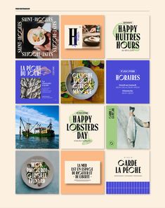 a collage of different types of books with the words happy lobsters day on them