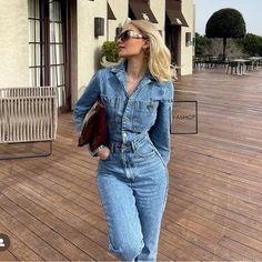 New With Tag Blogger’s Favorite Zara Best Sellers Zara New Collection Zara 2023 Long Sleeve Denim Jumpsuit, Womens Denim Jumpsuit, Moda Denim, Spring Denim, Jeans Overall, Overall Jumpsuit, Jumpsuit Elegant, Streetwear Summer, Jean Overalls