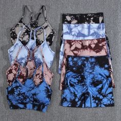 Just found this amazing item on AliExpress. Check it out! $12.18 | Tie Dye Summer Gym Fitness Shorts Sets Seamless Contrast Color Casual High Waist 2PCS Push Up Pants, Female Tie, Wine Pants, Gym Sets, Summer Bra, Short Noir, Yoga Short, Fitness Shorts, Tie Dye Women