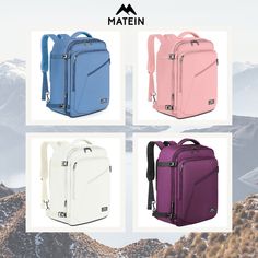 The new palette of the #MATEIN #Carryon backpack collection? We are already crazy about it!! Carryon Backpack, Backpack Collection, Big Backpacks, Large Luggage, Travel Laptop Backpack, Seat Storage, Backpack For Women, Carry On Luggage, Laptop Backpack