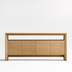 the sideboard is made out of wood