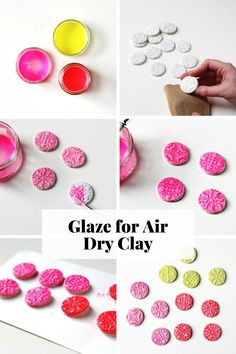 how to make glaze for air dry clay