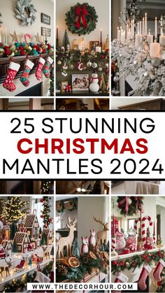 25 stunning christmas mantles and mantels