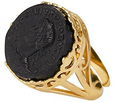 Bold and captivating, add a touch of color to your attire with this eye-catching cameo ring. From Tagliamonte. Gold Cameo Ring Jewelry, Elegant Intaglio Ring Jewelry, Elegant Engraved Cabochon Ring, Luxury Yellow Gold Cameo Rings, Luxury Cameo Ring Jewelry, Elegant Cameo Rings, Elegant Cameo Engraved Ring As Gift, Elegant Cameo Engraved Ring For Gift, Elegant Engraved Cameo Ring For Gift