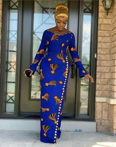 Ankara Dress Designs, Below The Knee Dresses, Gaun Fashion, Ankara Dress, African Print Dress