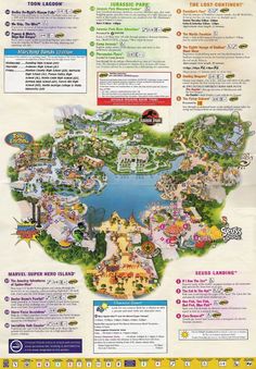 the map for disney world with all its attractions and parks, including disneyland's animal kingdom