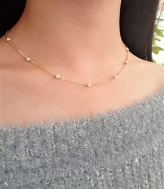 Freshwater Pearl Beaded Choker Necklace Dainty Pearl Necklace, Gold Necklace Simple, Handmade Beaded Necklaces, Pearl Choker Necklace, Freshwater Pearl Necklace, Layered Jewelry, Beaded Choker Necklace, Pearl Choker, Freshwater Pearl Necklaces