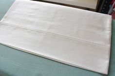 the sheets are folded on top of each other and ready to be sewn together