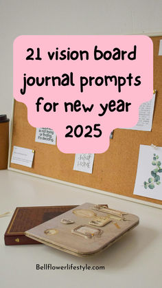 21 vision board journal for new year Journal For New Year, Vision Board Questions, Vision Binder, Spiritual Vision Board