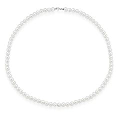 Indulge in timeless sophistication with this luxurious 6mm freshwater pearl necklace, accented by a high-quality White 18K gold lobster clasp. The larger pearls make a bold statement, perfect for those who appreciate a classic yet commanding presence. This necklace is ideal for formal occasions or as a stunning centerpiece to any outfit, offering a harmonious blend of natural beauty and refined luxury. Treat yourself or a loved one to this exquisite piece and enjoy the elegance it brings to any jewelry collection.  Experience timeless sophistication with our 6mm freshwater pearl necklace, featuring an  White18K gold clasp. A bold, luxurious statement piece. This elegant necklace is crafted with natural freshwater pearls, available in sizes 4mm, 5mm, and 6mm, and finished with a durable  Wh August Birthstone Jewelry, July Birthstone Jewelry, Elegant Necklace, Freshwater Pearl Necklace, Gifts For New Mums, Jewelry Ring Box, Pearl Jewellery Earrings, Men's Jewelry Rings, Elegant Necklaces