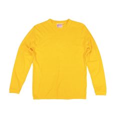 Baja Long Sleeve Tee - Jungmaven Hemp Clothing Yellow Organic Cotton Crew Neck Top, Relaxed Fit Crew Neck Shirt Made In Usa, Yellow Relaxed Fit Long Sleeve T-shirt, Yellow Tops For Everyday Fall Wear, Soft-washed Organic Cotton Tops For Fall, Soft Organic Cotton Tops For Fall, Fall Cotton Tops Made In Usa, Fall Crew Neck Tops Made In Usa, Everyday Organic Cotton Crew Neck Top