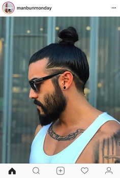 Long Hair Fade, Man Bun Undercut, Man Bun Styles, Professional Hairstyles For Men