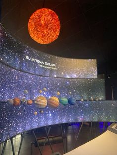 the solar system is on display at the museum, and it's very nice to see