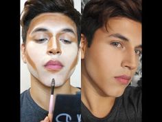 Men With Makeup, Best Lighting For Makeup, Drag King Makeup, Google Ideas, Make Up Diy, Makeup Contour, Corrective Makeup, Festival Make Up