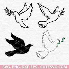 Dove Svg, Laser Cut Screens, Corkboard Ideas Decor, Dove Bird, Cnc Design, Die Cut Machines, Peace Dove, Tattoo Stencils, In Peace