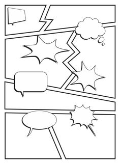 a comic strip with speech bubbles